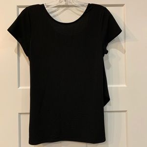 NWT Express Black Draped Crossback Top